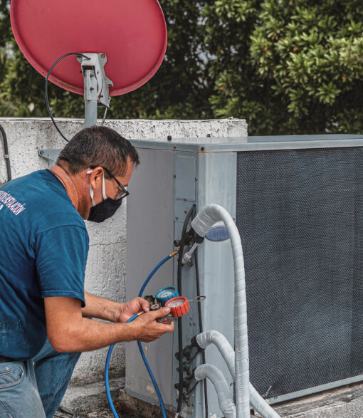 HVAC installation and maintenance work